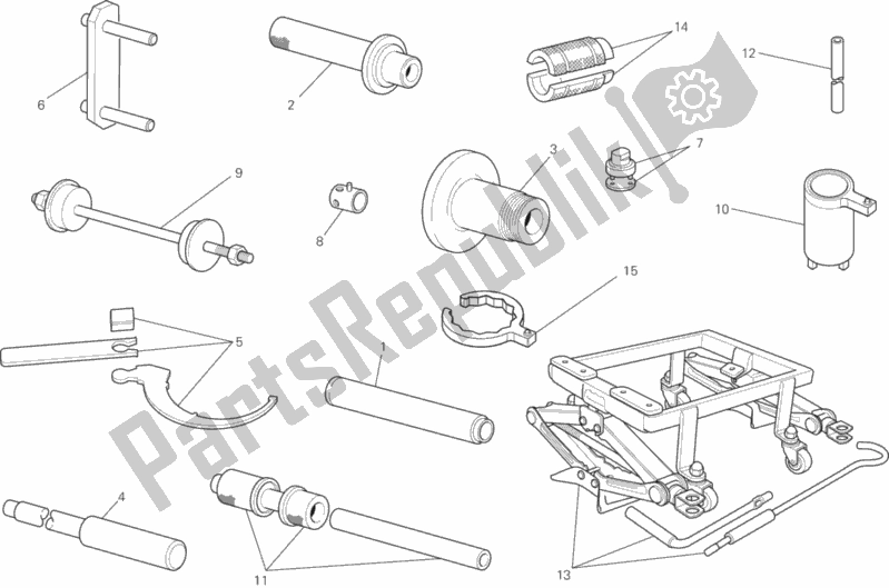 All parts for the 01b - Workshop Service Tools of the Ducati Diavel FL 1200 2017